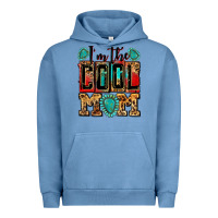 Pigment Pebble Blue i'm the cool mom Urban Hoodie - Zillion Design Studio