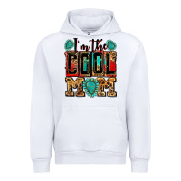 White i'm the cool mom Urban Hoodie - Zillion Design Studio