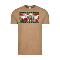 Vintage Coffee Christmas Santa's Helper Vintage Tee - Artiststas