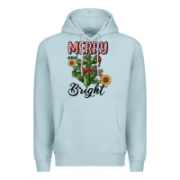 Blue Mist merry and bright with cactus Premium Hoodie - RanaPortraitStore