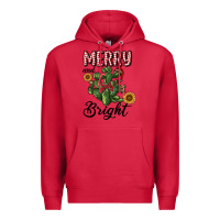 Cardinal merry and bright with cactus Premium Hoodie - RanaPortraitStore
