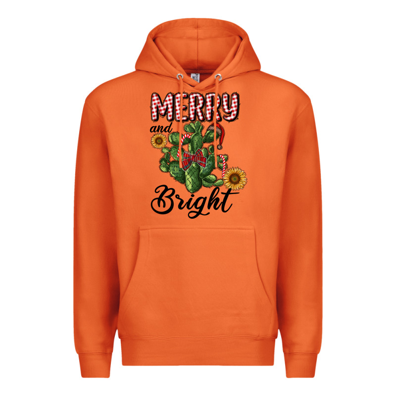Merry And Bright With Cactus Premium Hoodie by RanaPortraitStore | Teevron