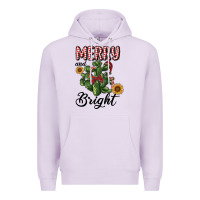 Lilac merry and bright with cactus Premium Hoodie - RanaPortraitStore