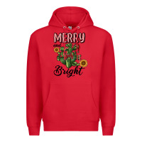 Red merry and bright with cactus Premium Hoodie - RanaPortraitStore