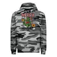 Slate Camo merry and bright with cactus Premium Hoodie - RanaPortraitStore