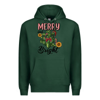 Sports Green merry and bright with cactus Premium Hoodie - RanaPortraitStore