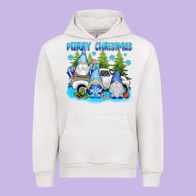 Merry Christmas Gnomies Urban Hoodie Designed By Texasbilliewilder