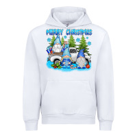 White merry christmas gnomies Urban Hoodie - texasbilliewilder