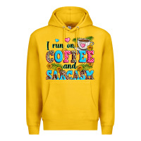 Lemon i run on coffee and sarcasm Premium Hoodie - Zillion Design Studio