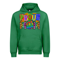 Emerald proud mom lgbt Urban Hoodie - Zillion Design Studio