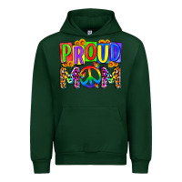 Forest Green proud mom lgbt Urban Hoodie - Zillion Design Studio
