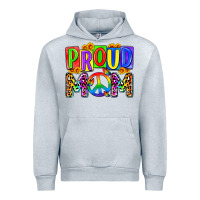 Heather Grey proud mom lgbt Urban Hoodie - Zillion Design Studio
