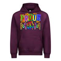 Mauve Wine proud mom lgbt Urban Hoodie - Zillion Design Studio