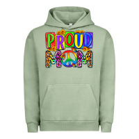 Pigment Oil Green proud mom lgbt Urban Hoodie - Zillion Design Studio