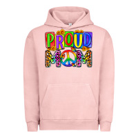 Pigment Salmon proud mom lgbt Urban Hoodie - Zillion Design Studio