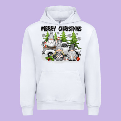 Merry Christmas Gnomies Urban Hoodie Designed By Texasbilliewilder