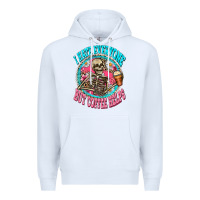 White i hate everyone but coffee helps Premium Hoodie - Zillion Design Studio