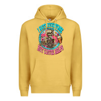 Antique Gold i hate everyone but coffee helps Premium Hoodie - Zillion Design Studio