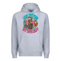 Heather Grey i hate everyone but coffee helps Premium Hoodie - Zillion Design Studio