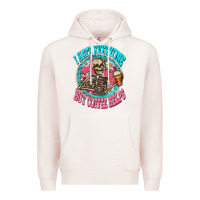 Pale Pink i hate everyone but coffee helps Premium Hoodie - Zillion Design Studio