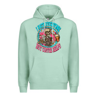 Seafoam i hate everyone but coffee helps Premium Hoodie - Zillion Design Studio
