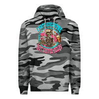 Slate Camo i hate everyone but coffee helps Premium Hoodie - Zillion Design Studio