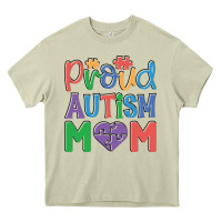 Mossy Proud Autism Mom Heavy Core Tee - CowhideDigitalArt
