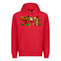 Red Mexico Love Premium Hoodie - texasbilliewilder