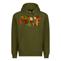 Army Green Mexico Love Premium Hoodie - texasbilliewilder