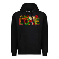 Black Mexico Love Premium Hoodie - texasbilliewilder