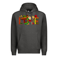 Charcoal Heather Mexico Love Premium Hoodie - texasbilliewilder