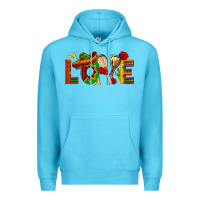 Ocean Blue Mexico Love Premium Hoodie - texasbilliewilder