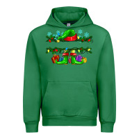 Emerald custom name christmas elf Urban Hoodie - texasbilliewilder