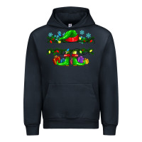 Navy custom name christmas elf Urban Hoodie - texasbilliewilder