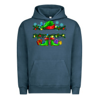 Pigment Midnight Navy custom name christmas elf Urban Hoodie - texasbilliewilder
