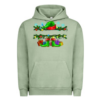 Pigment Oil Green custom name christmas elf Urban Hoodie - texasbilliewilder
