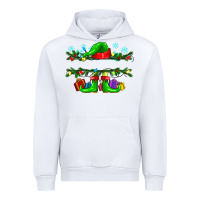 White custom name christmas elf Urban Hoodie - texasbilliewilder