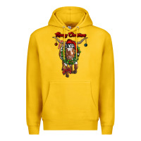 Lemon merry christmas longhorn cow Premium Hoodie - RanaPortraitStore
