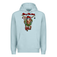 Merry Christmas Longhorn Cow Premium Hoodie | Teevron