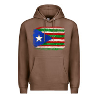 Chestnut Mexico and Puerto Rico Flag Premium Hoodie - texasbilliewilder
