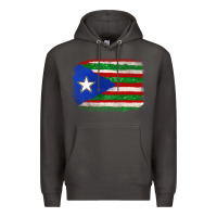 Smoke Mexico and Puerto Rico Flag Premium Hoodie - texasbilliewilder