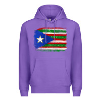 Purple Mexico and Puerto Rico Flag Premium Hoodie - texasbilliewilder
