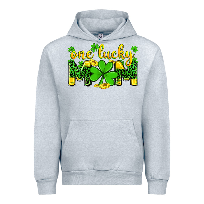 One Lucky Mom Urban Hoodie by Zillion Design Studio | Teevron