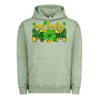 Pigment Oil Green one lucky mom Urban Hoodie - Zillion Design Studio