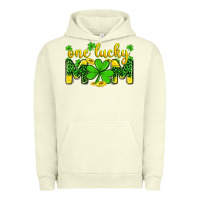 Pigment Pistachio one lucky mom Urban Hoodie - Zillion Design Studio