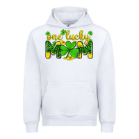 White one lucky mom Urban Hoodie - Zillion Design Studio
