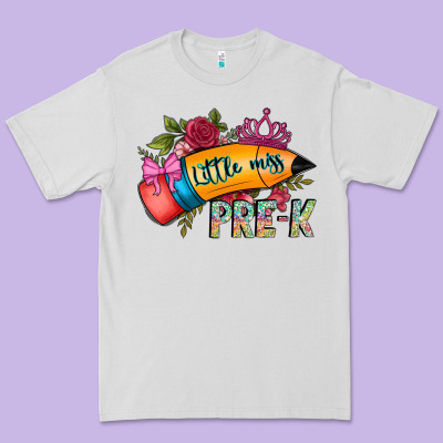 Little Miss Prek Premium Tee Designed By Cowhidedigitalart
