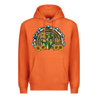 Carrot western rainbow with cactus Premium Hoodie - RanaPortraitStore