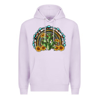 Lilac western rainbow with cactus Premium Hoodie - RanaPortraitStore