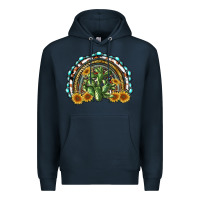 Navy western rainbow with cactus Premium Hoodie - RanaPortraitStore